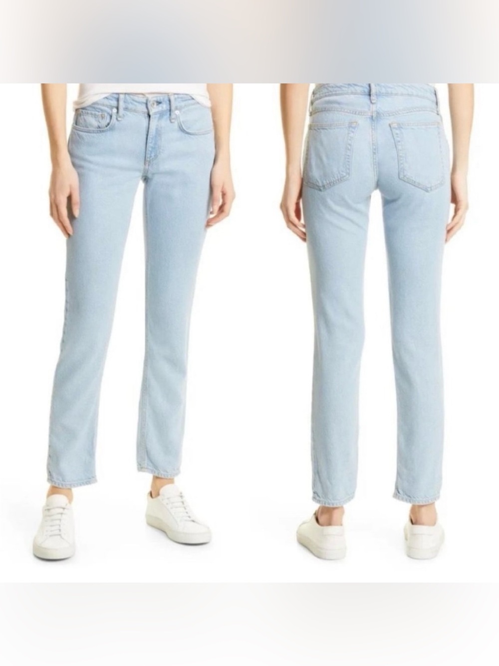 Rag & Bone Dre Low Rise Boyfriend Featherweight Denim Jeans Womens Size 24